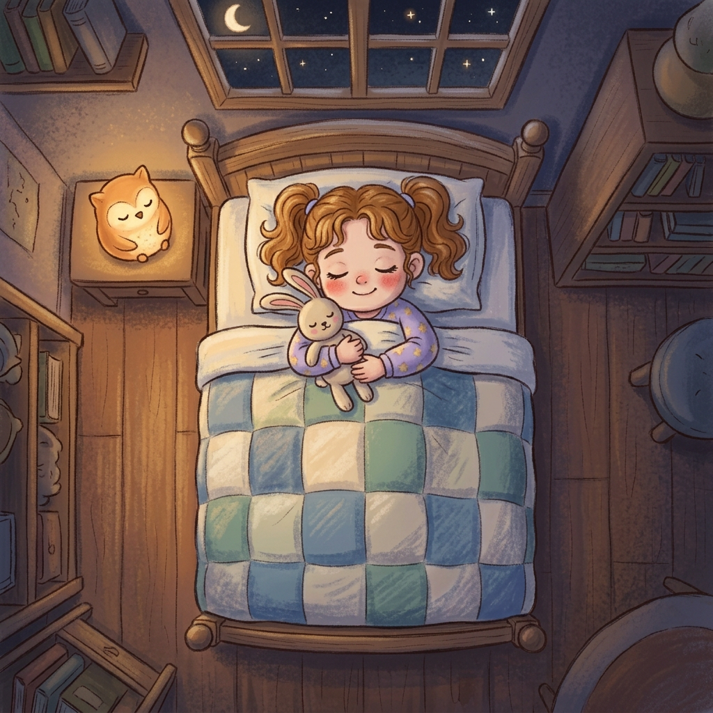 Finalmente, Berta se acurrucó en su cama cálida, lista para dulces sueños.